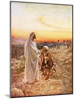 Jesus Withe the One Leper Who Returned to Give Thanks-William Brassey Hole-Mounted Giclee Print
