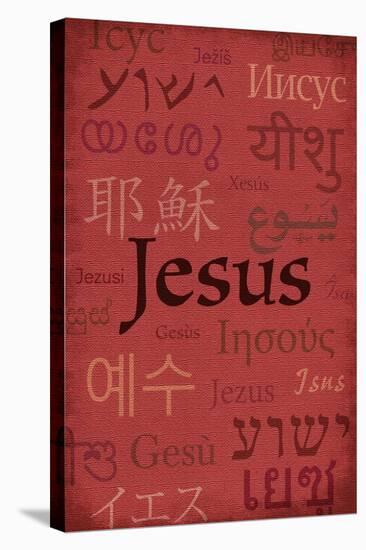 Jesus World Languages - Inspirational-Lantern Press-Stretched Canvas
