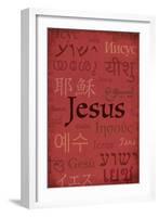 Jesus World Languages - Inspirational-Lantern Press-Framed Art Print