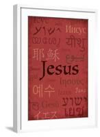 Jesus World Languages - Inspirational-Lantern Press-Framed Art Print