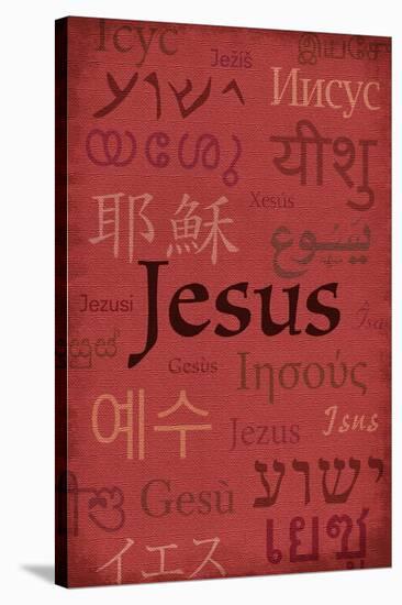 Jesus World Languages - Inspirational-Lantern Press-Stretched Canvas