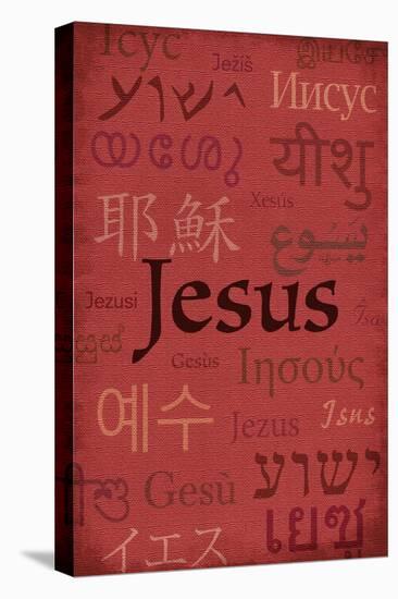 Jesus World Languages - Inspirational-Lantern Press-Stretched Canvas