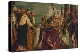 'Jesus Y El Centurio De Cafarnaun', (Jesus and the Centurion), 1571, (c1934)-Paolo Veronese-Stretched Canvas
