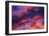 Jet Among Clouds at Sunset-null-Framed Photographic Print