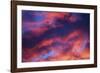 Jet Among Clouds at Sunset-null-Framed Photographic Print