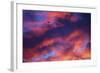 Jet Among Clouds at Sunset-null-Framed Photographic Print