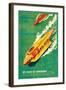 Jet-Boat of Tomorrow-James B. Settles-Framed Art Print