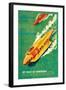 Jet-Boat of Tomorrow-James B. Settles-Framed Art Print