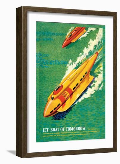 Jet-Boat of Tomorrow-James B. Settles-Framed Art Print