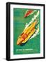 Jet-Boat of Tomorrow-James B. Settles-Framed Art Print