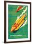 Jet-Boat of Tomorrow-James B. Settles-Framed Art Print