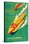 Jet-Boat of Tomorrow-James B. Settles-Stretched Canvas