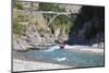 Jet boat on the Shotover River below the Edith Cavell Bridge, Queenstown, Queenstown-Lakes district-Ruth Tomlinson-Mounted Photographic Print