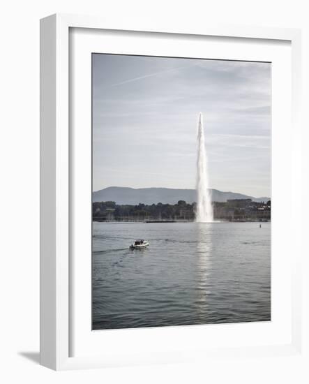 Jet D'Eau, Lake Geneva, Geneva, Switzerland, Europe-Matthew Frost-Framed Photographic Print