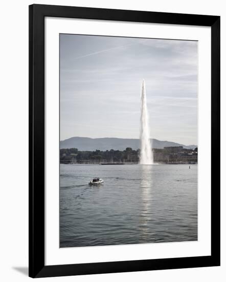 Jet D'Eau, Lake Geneva, Geneva, Switzerland, Europe-Matthew Frost-Framed Photographic Print