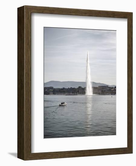 Jet D'Eau, Lake Geneva, Geneva, Switzerland, Europe-Matthew Frost-Framed Photographic Print