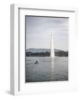 Jet D'Eau, Lake Geneva, Geneva, Switzerland, Europe-Matthew Frost-Framed Photographic Print