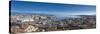 Jet D'Eau on Lake Geneva and City Skyline, Geneva, Switzerland-Jon Arnold-Stretched Canvas