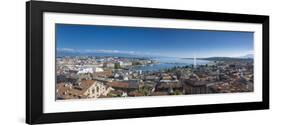 Jet D'Eau on Lake Geneva and City Skyline, Geneva, Switzerland-Jon Arnold-Framed Photographic Print