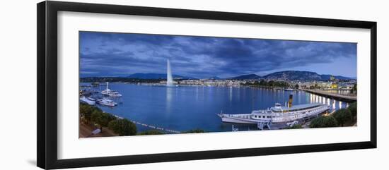 Jet D'Eau on Lake Geneva, Geneva, Switzerland-Jon Arnold-Framed Photographic Print