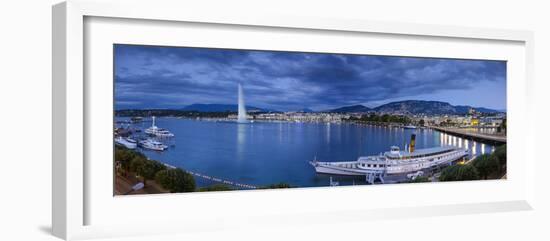 Jet D'Eau on Lake Geneva, Geneva, Switzerland-Jon Arnold-Framed Photographic Print