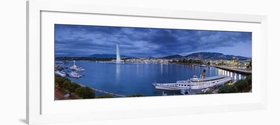 Jet D'Eau on Lake Geneva, Geneva, Switzerland-Jon Arnold-Framed Photographic Print