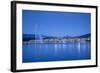 Jet D'Eau on Lake Geneva, Mont Blanc in the Distance, Geneva, Switzerland-Jon Arnold-Framed Photographic Print