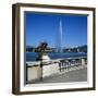 Jet D'Eau (Water Jet), Geneva, Lake Geneva (Lac Leman), Switzerland, Europe-Stuart Black-Framed Photographic Print