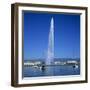 Jet D'Eau (Water Jet), Geneva, Lake Geneva (Lac Leman), Switzerland, Europe-Stuart Black-Framed Photographic Print