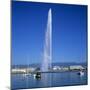 Jet D'Eau (Water Jet), Geneva, Lake Geneva (Lac Leman), Switzerland, Europe-Stuart Black-Mounted Photographic Print