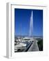 Jet D'Eau (Water Jet), Lake Geneva, Geneva, Switzerland, Europe-Stuart Black-Framed Photographic Print