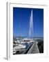 Jet D'Eau (Water Jet), Lake Geneva, Geneva, Switzerland, Europe-Stuart Black-Framed Photographic Print