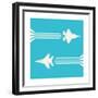 Jet Fighter Aircrafts Flying on Sky for Your Design-Lawkeeper-Framed Premium Giclee Print