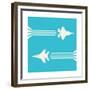 Jet Fighter Aircrafts Flying on Sky for Your Design-Lawkeeper-Framed Premium Giclee Print