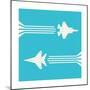 Jet Fighter Aircrafts Flying on Sky for Your Design-Lawkeeper-Mounted Premium Giclee Print