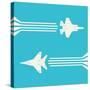 Jet Fighter Aircrafts Flying on Sky for Your Design-Lawkeeper-Stretched Canvas