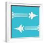 Jet Fighter Aircrafts Flying on Sky for Your Design-Lawkeeper-Framed Premium Giclee Print