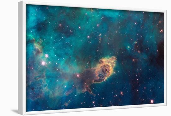 Jet in Carina WFC3 UVIS Full Field Space Photo-null-Framed Poster