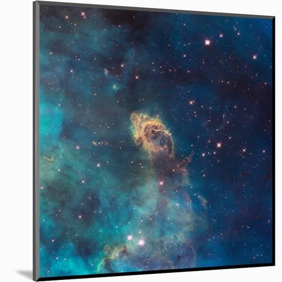 Jet in Carina - WFC3 UVIS Full Field-null-Mounted Art Print