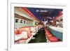 Jet Lounge, Retro-null-Framed Art Print