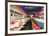 Jet Lounge, Retro-null-Framed Art Print