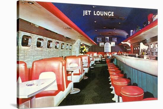 Jet Lounge, Retro-null-Stretched Canvas