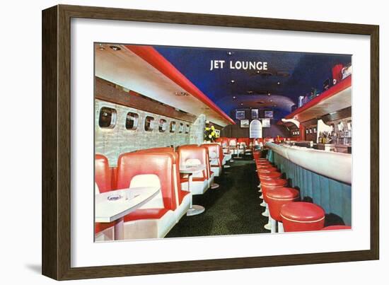 Jet Lounge, Retro-null-Framed Art Print