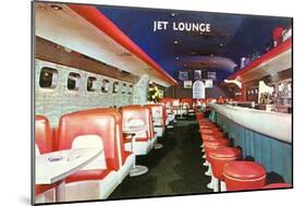 Jet Lounge, Retro-null-Mounted Art Print