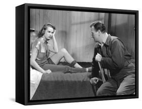 Jet pilot by Josef von Sternberg 1957-null-Framed Stretched Canvas