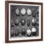 Jet Pilot Helmets and Goggles Hanging on Hooks-Charles E^ Steinheimer-Framed Photographic Print