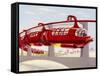 Jet-Propelled Monorail-null-Framed Stretched Canvas