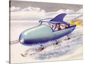 Jet-Propelled Snowmobile-null-Stretched Canvas