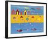 Jet Skis and Kites-Gordon Barker-Framed Giclee Print