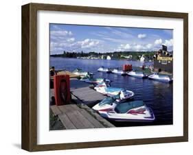 Jet Skis on Moosehead Lake, Northern Forest, Maine, USA-Jerry & Marcy Monkman-Framed Premium Photographic Print